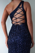 Charley Sequin Bodycon Gown | Navy | Oh Hello Clothing | S (8)