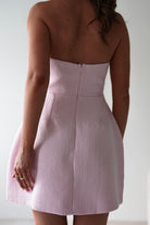 Spencer Halterneck Tweed Mini Dress | Pink | Oh Hello Clothing | XS (6)