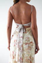 Annabelle Floral Print Midaxi Dress | Yellow | Oh Hello Clothing | XS (6)