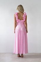 Lara Ruffle Detail Midaxi | Pink | Oh Hello Clothing | XS (6)