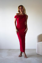 Shayna Off The Shouler Midaxi | Red | Oh Hello Clothing | XS (6)