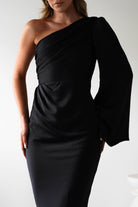 Elegance Silky Maxi Dress | Black | Oh Hello Clothing | XS (6)