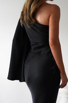 Elegance Silky Maxi Dress | Black | Oh Hello Clothing | XS (6)
