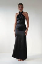 Kartia Halterneck Maxi Gown | Black | Oh Hello Clothing | XS (6)