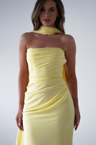 Lisa Multiway Chiffon Gown | Yellow - Oh Hello Clothing