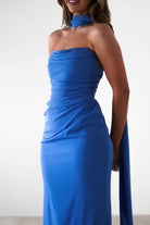 Lisa Multiway Chiffon Gown | Blue - Oh Hello Clothing
