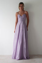 Marlene Glitter Gown | Lavendar - Oh Hello Clothing