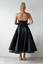 Madison A - Line Midi Dress | Black | Oh Hello Clothing | XS (6)
