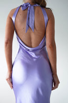 Natalia Soft Satin Maxi Dress | Lavendar - Oh Hello Clothing
