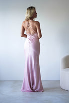 Elsa Matte Satin Maxi Gown | Blush Pink | Oh Hello Clothing | XS (6)