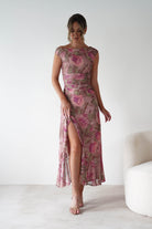 sasha Dresses 1*DONE-SASHA-64586D08-BLUSH FLORAL MAXI DRESS