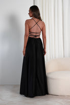 Shantal Satin Gown | Black | Oh Hello Clothing | XS (6)