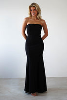 Charla Bodycon Maxi Gown | Black - Oh Hello Clothing