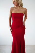 Charla Bodycon Maxi Gown | Red - Oh Hello Clothing