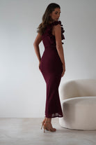 Sydney Bodycon Maxi Dress | Wine | Oh Hello Clothing | XS (6)