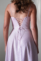 Luna Glitter Corset Aline Gown | Pink - Oh Hello Clothing
