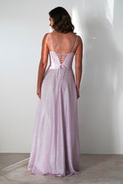 Luna Glitter Corset Aline Gown | Pink - Oh Hello Clothing