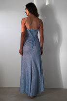 Anastasia Glitter Sweetheart Gown | Blue - Oh Hello Clothing