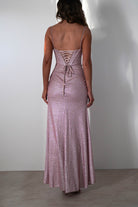 Anastasia Glitter Sweetheart Gown | Blush - Oh Hello Clothing