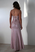 Anastasia Glitter Sweetheart Gown | Blush - Oh Hello Clothing