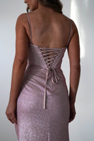 Anastasia Glitter Sweetheart Gown | Blush - Oh Hello Clothing