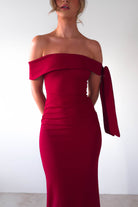 Amalthea Off the Shoulder Midaxi | Dark Red | Oh Hello Clothing | XS (6)