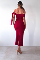 Amalthea Off the Shoulder Midaxi | Dark Red | Oh Hello Clothing | XS (6)