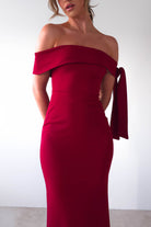 Amalthea Off the Shoulder Midaxi | Dark Red | Oh Hello Clothing | XS (6)