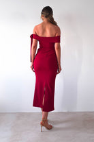 Amalthea Off the Shoulder Midaxi | Dark Red | Oh Hello Clothing | XS (6)