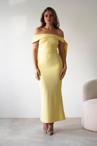 Amalthea Off the Shoulder Midaxi | Yellow | Oh Hello Clothing | XS (6)