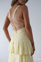 Andalusia Ruffle Maxi Dress | Yellow | Oh Hello Clothing | XS (6)