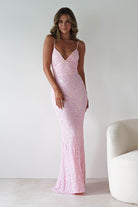 Aster Iridescent Beaded Embellished Gown | Pink | Oh Hello Clothing | S (8)