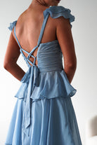 Audette Ruffle Tiered Maxi Dress | Blue - Oh Hello Clothing
