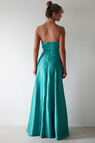 Ava Strapless Maxi Dress | Green | Oh Hello Clothing | S (8)