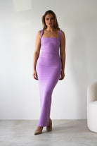 Brooke Square Neck Maxi Dress | Lilac | Oh Hello Clothing | XS (6)