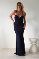 Cataleya Rhinestone Bodycon Gown | Navy | Oh Hello Clothing | XS (6)