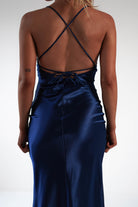 Celinee Satin Maxi Gown | Royal | Oh Hello Clothing | XS (6)