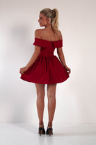 Charlotte Corset Bow Mini Dress | Dark Red | Oh Hello Clothing | XS (6)