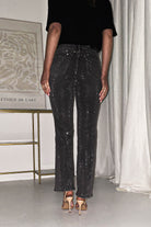 Coleen Sparkle Diamante Jeans | Grey | Oh Hello Clothing | 34 (XS)