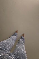 Coleen Sparkle Diamante Jeans | Light Blue | Oh Hello Clothing | 34 (XS)
