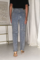 Coleen Sparkle Diamante Jeans | Light Blue | Oh Hello Clothing | 34 (XS)