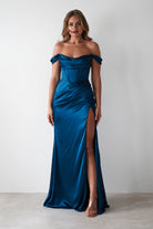 Dionne Soft Coset Maxi Gown | French Navy | Oh Hello Clothing | S (8)