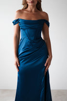Dionne Soft Coset Maxi Gown | French Navy | Oh Hello Clothing | S (8)