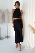 Pamela Satin Top | Black - Oh Hello Clothing