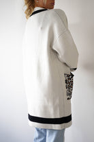Tadriah Leopard Print Detail Cardigan | Oh Hello Clothing | ONE SIZE (8 - 16)
