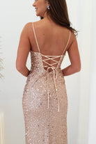 Wren Rose Gold Beaded Gown | Rose Gold | Oh Hello Clothing | S (8)