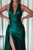 Daniella Halterneck Gown | Emerald Green | Oh Hello Clothing | XS (6)