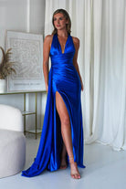 Daniella Halterneck Gown | Royal Blue | Oh Hello Clothing | XS (6)