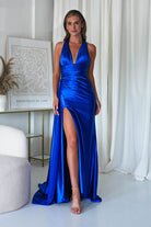 Daniella Halterneck Gown | Royal Blue | Oh Hello Clothing | XS (6)