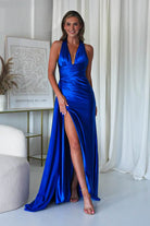 Daniella Halterneck Gown | Royal Blue | Oh Hello Clothing | XS (6)